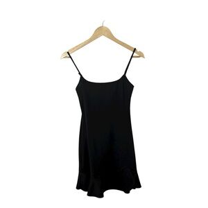 Jump Apparel Women’s Bodycon Ruffle Hem Mini Dress Black Size S